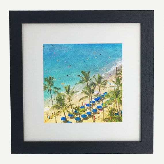 Waikiki-framed-wall-art-photography-art-black-frame